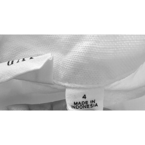 Gap dress halter or straps size 4 white pockets side buttons cotton linen - Picture 9 of 10